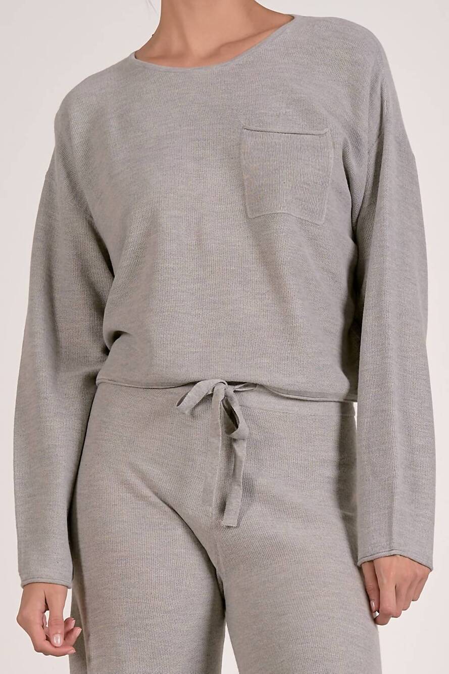 NEW ELAN crew sweater in grey